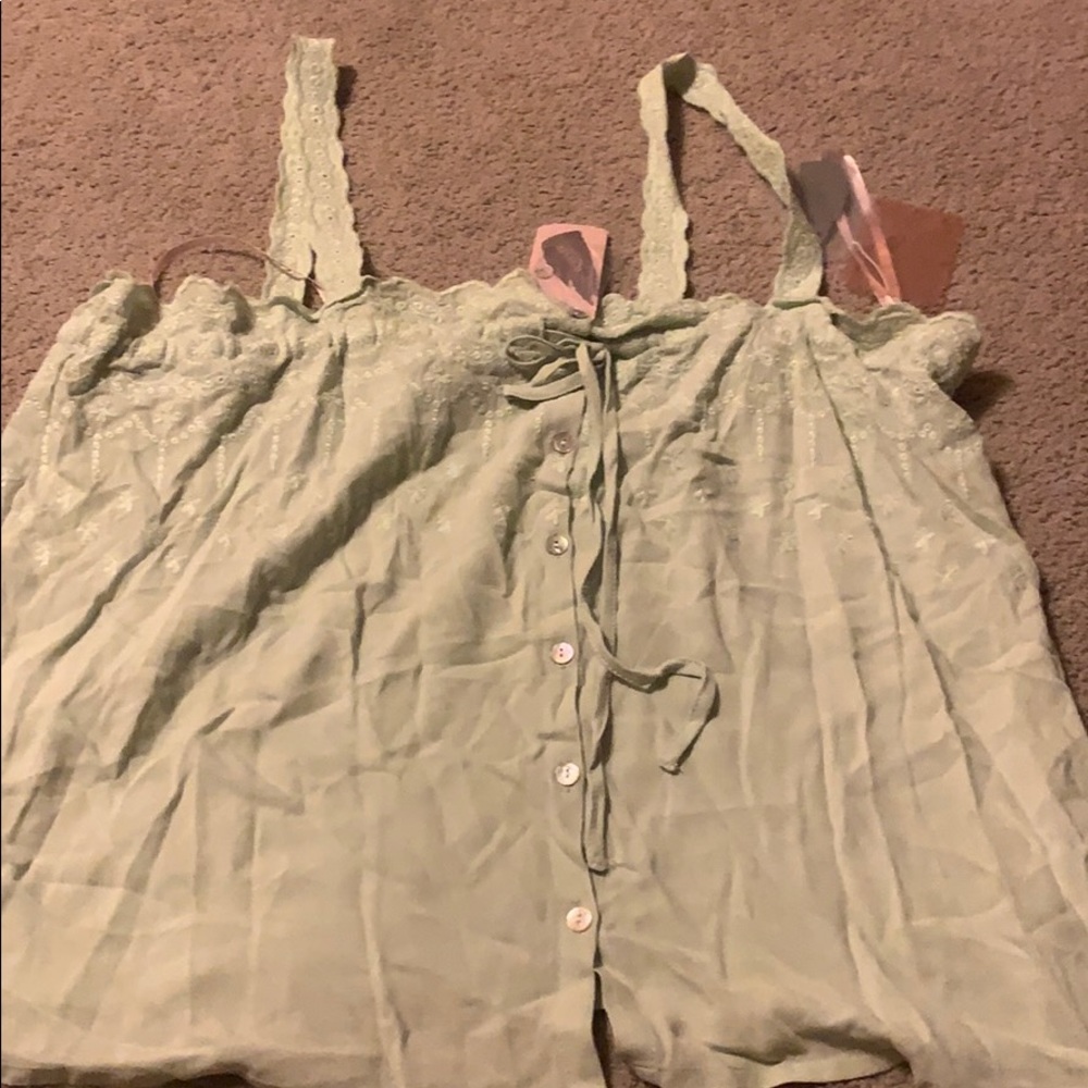 Woven tank top